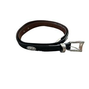 Mens Golf Belt USA Made Leather Black Novelty Golf Club Medallions Concho 38